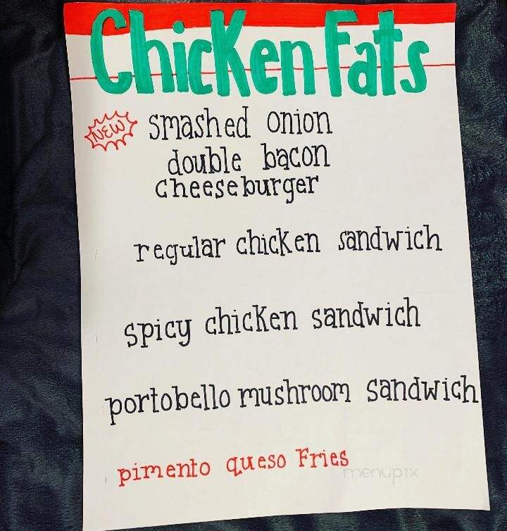 Chicken Fats - Johns Island, SC menu_pic