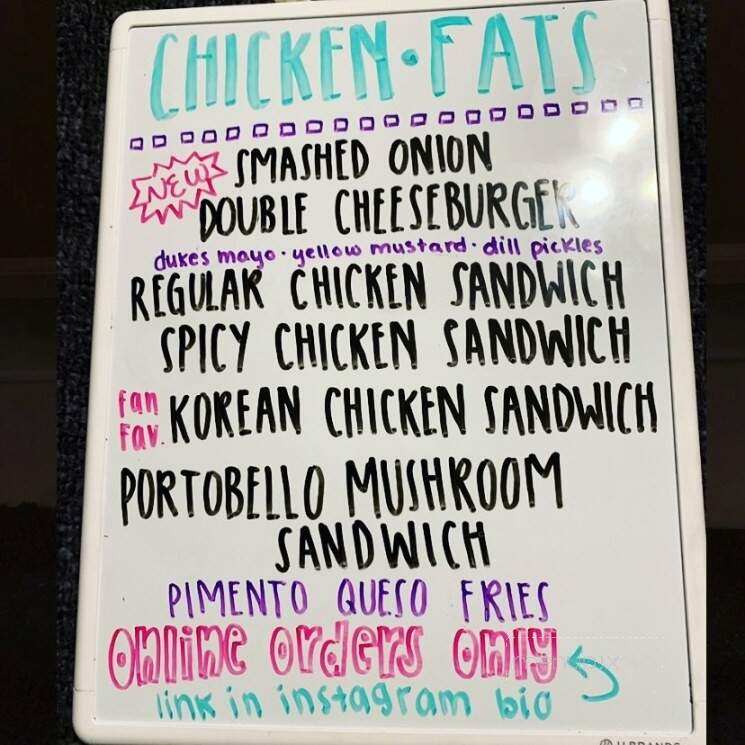 Chicken Fats - Johns Island, SC menu_pic