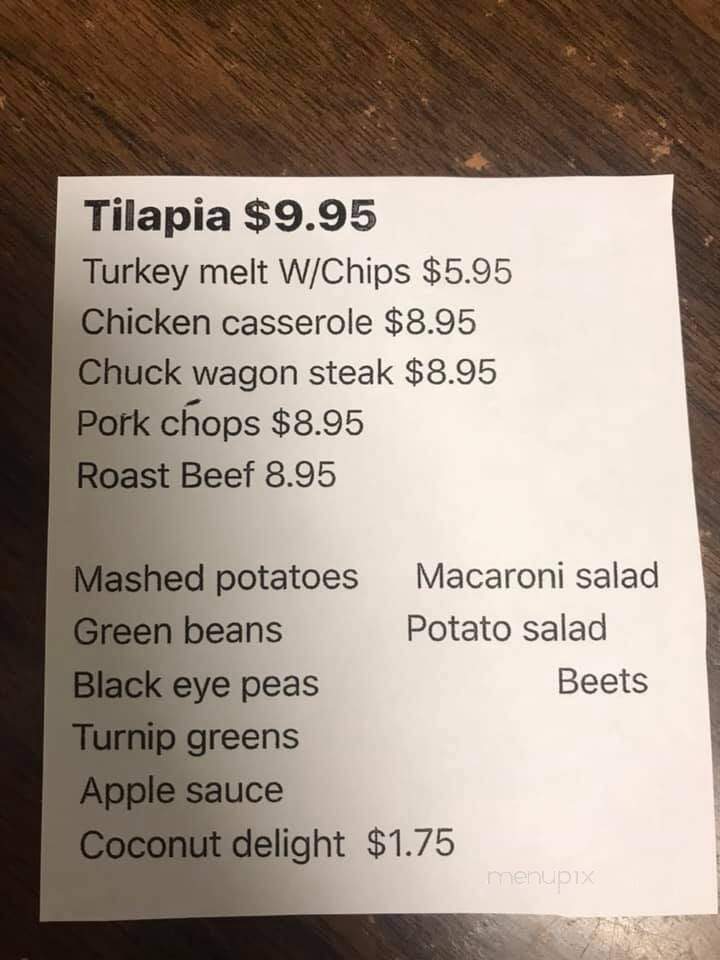 Edinborough Family Restaurant - Raeford, NC menu_pic