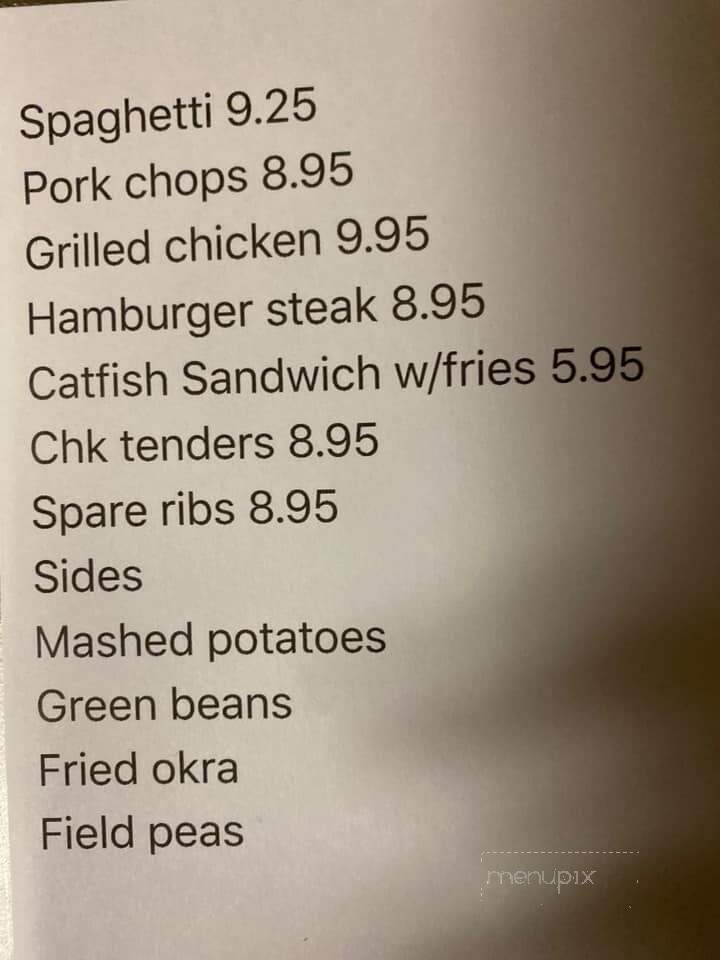 Edinborough Family Restaurant - Raeford, NC menu_pic