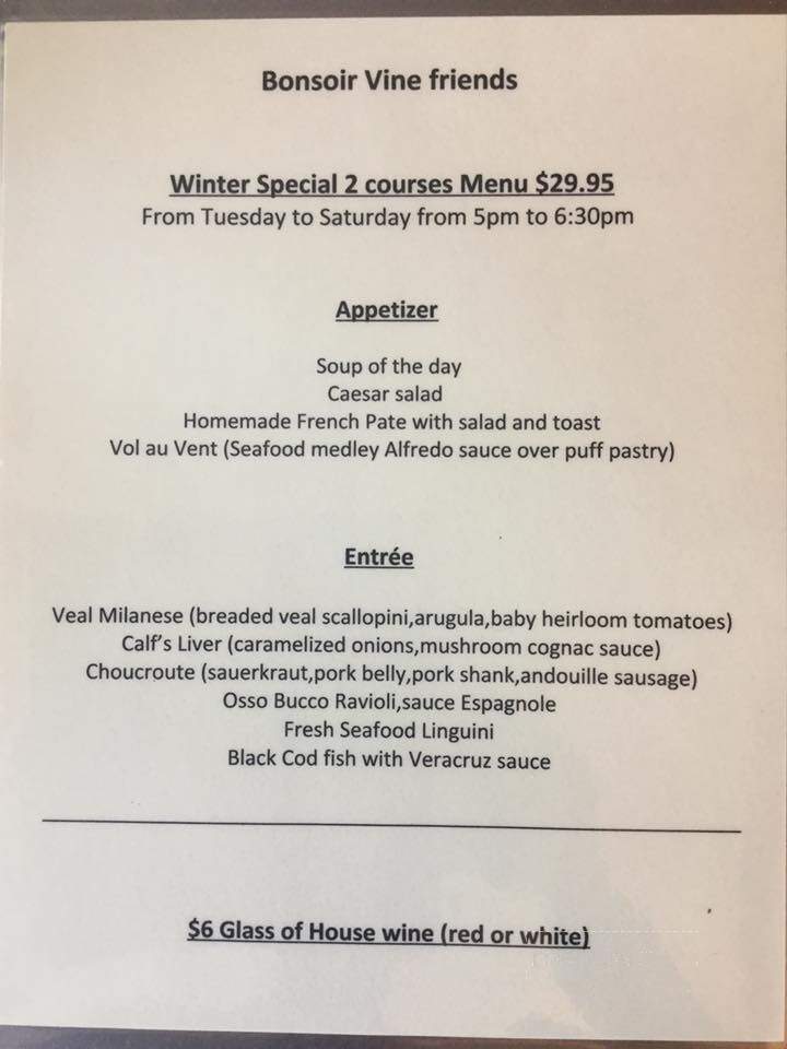 Vine - Hilton Head Island, SC menu_pic