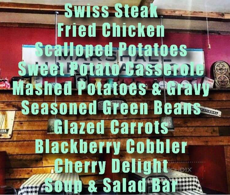 Under The Arch Restaurant - Marshall, IN menu_pic