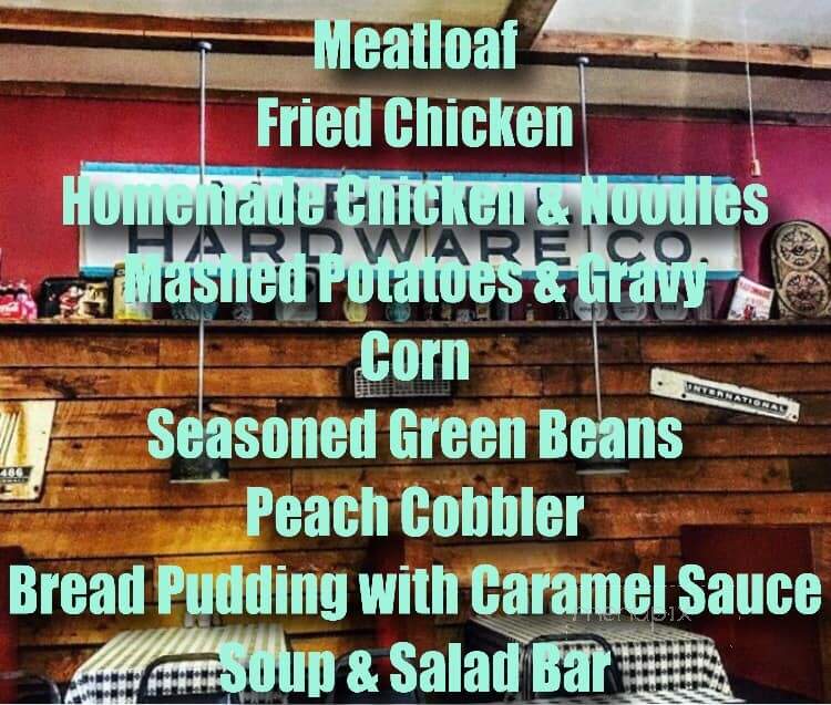 Under The Arch Restaurant - Marshall, IN menu_pic