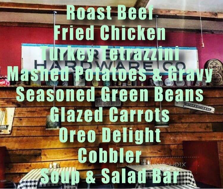 Under The Arch Restaurant - Marshall, IN menu_pic