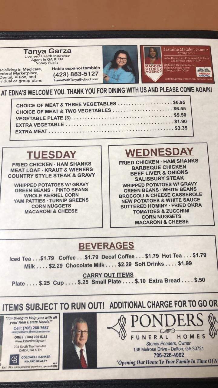 Edna's Restaurant - Chatsworth, GA