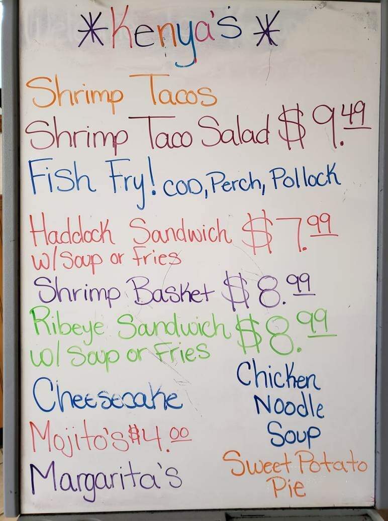 Kenya's Family Restaurant - Clintonville, WI menu_pic