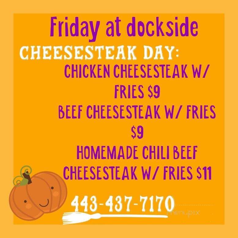 Dockside Pocomoke - Pocomoke City, MD menu_pic