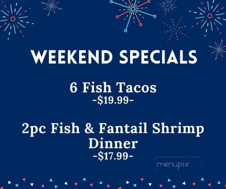 Gropp's Fish Shack - South Milford, IN menu_pic