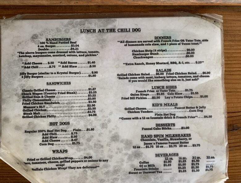Chili Dog - Ellijay, GA menu_pic