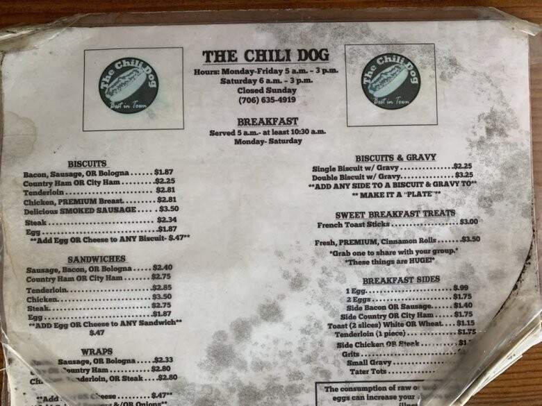 Chili Dog - Ellijay, GA menu_pic