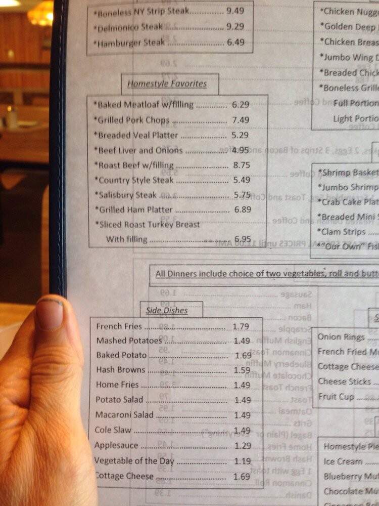 Kelly's Scenic View - Everett, PA menu_pic