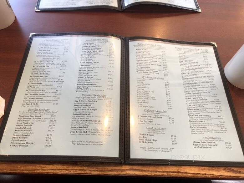 Rosco's Diner - Chelmsford, MA menu_pic