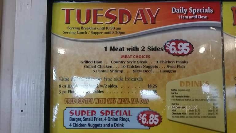 Thompson's Seafood - Deep Gap, NC menu_pic