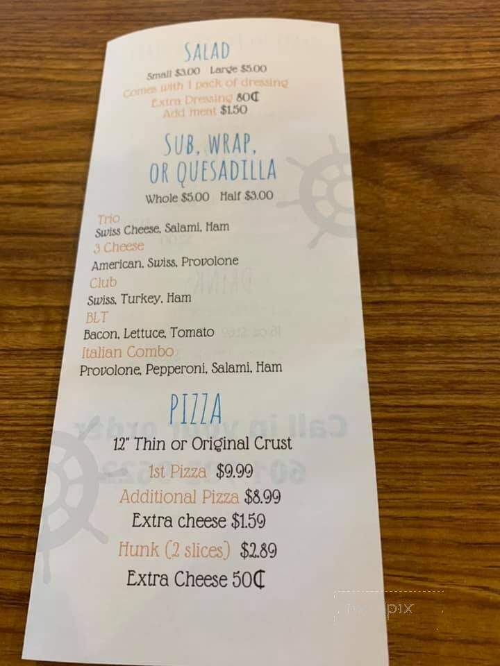 Belly Of The Whale Deli - Raleigh, MS menu_pic