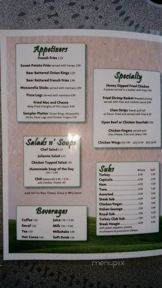 Rolling Hills Restaurant - Collins, NY menu_pic