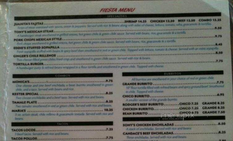 Lu's Main Street Cafe - Blanca, CO menu_pic