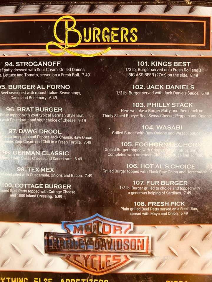 Top Dawgs - Mindoro, WI menu_pic