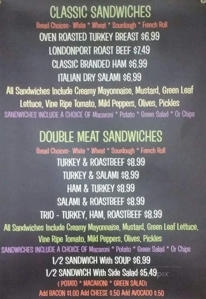 Donkey J's Deli - Lockeford, CA menu_pic