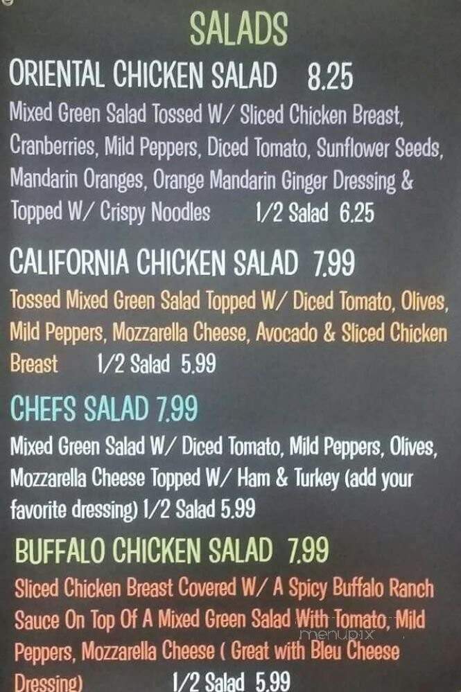 Donkey J's Deli - Lockeford, CA menu_pic