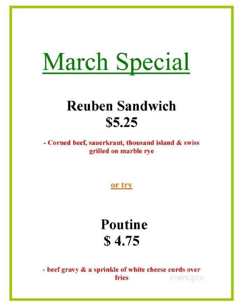 Gopher Lanes Bar & Grill - Plainview, MN menu_pic