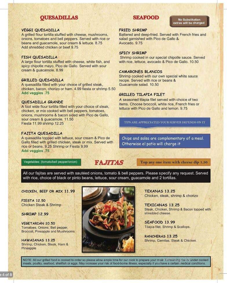 Patio Grill - Union City, TN menu_pic