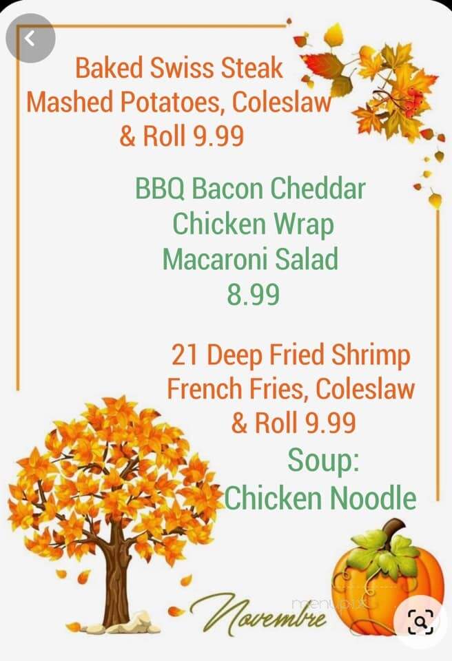 White House Restaurant - Meyersdale, PA menu_pic