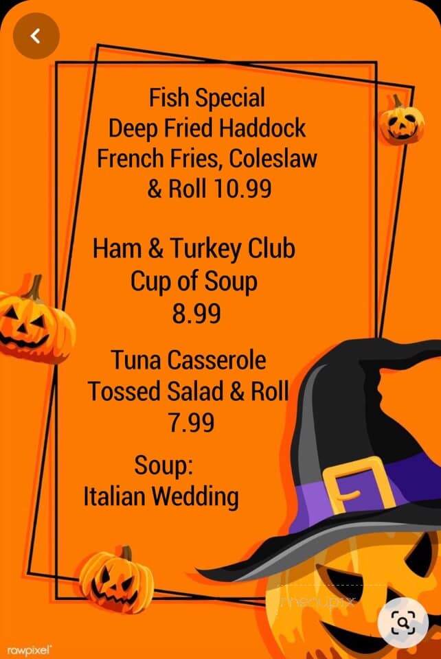 White House Restaurant - Meyersdale, PA menu_pic