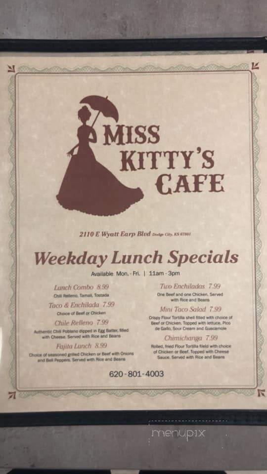Miss Kitty's Cafe - Dodge City, KS