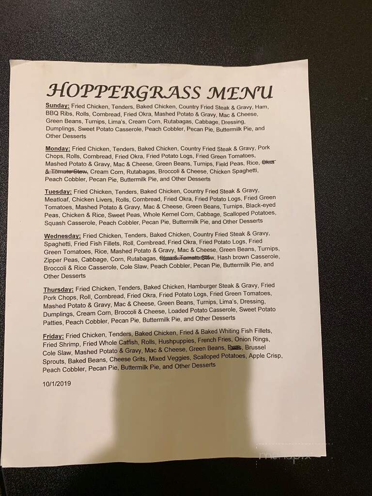 Hoppergrass - Ozark, AL menu_pic