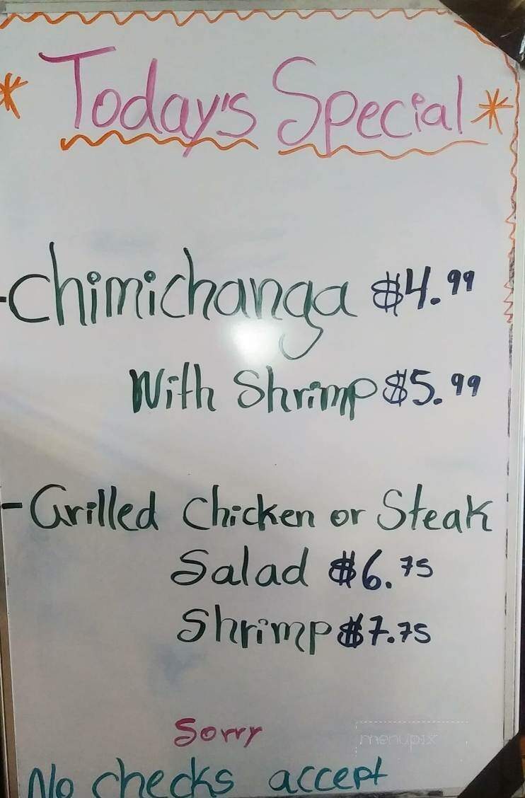 Las Plazas Mexican Restraunt - Waverly, TN menu_pic