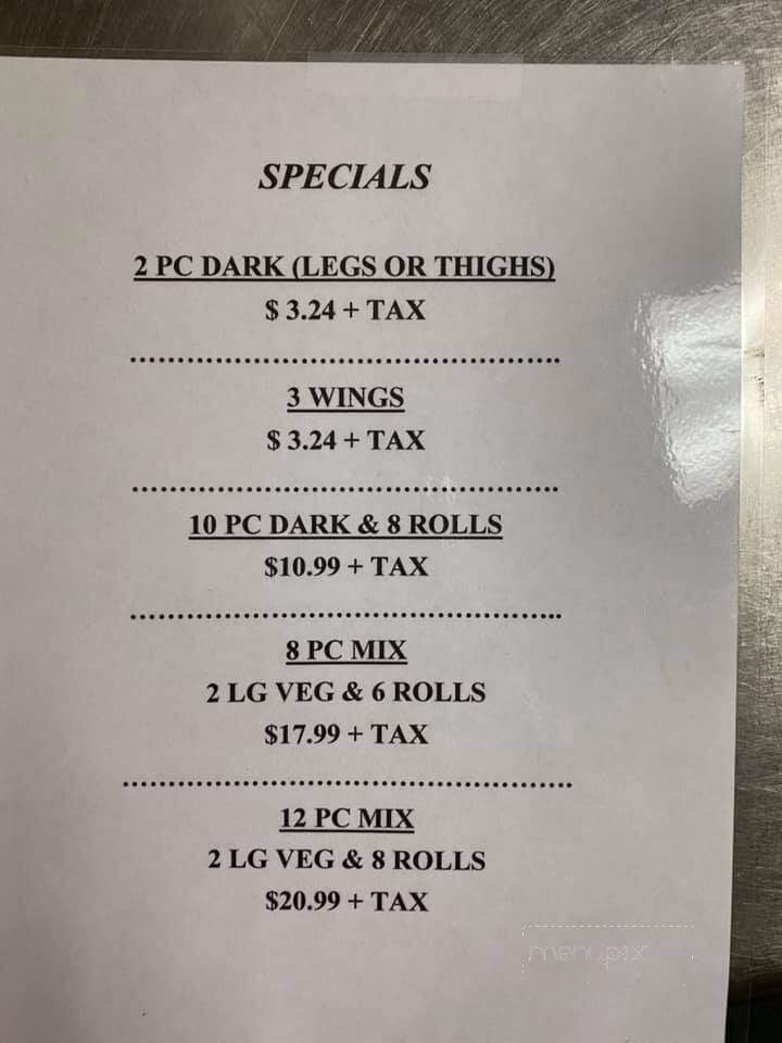 Granny's Fried Chicken - Seagoville, TX menu_pic