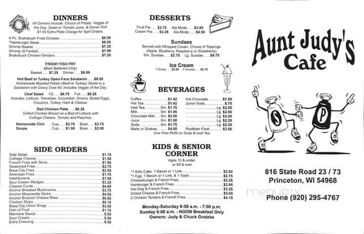 Aunt Judy's Cafe - Princeton, WI