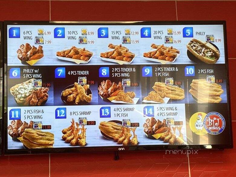 BTJ Wings - Florence, SC menu_pic