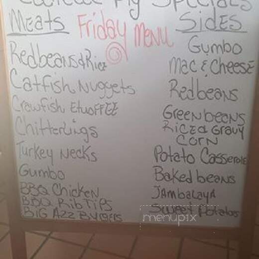 Cadillac Pig - Hattiesburg, MS menu_pic