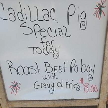 Cadillac Pig - Hattiesburg, MS menu_pic