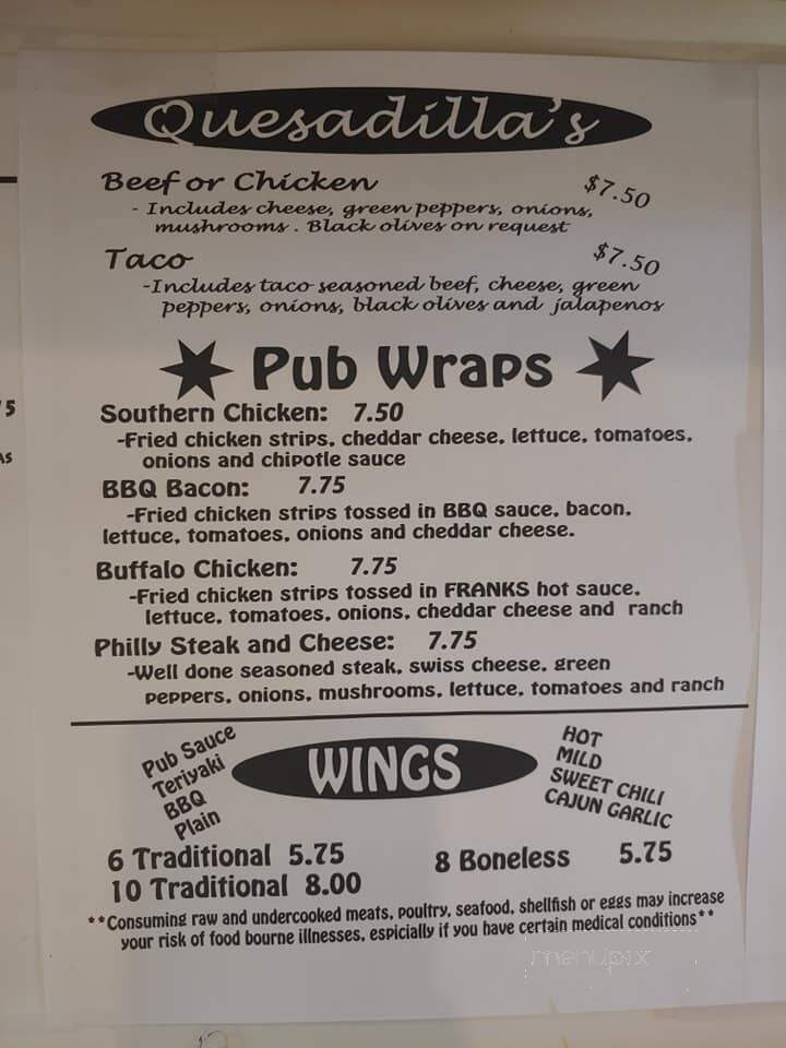 East Perry Pub - Frohna, MO menu_pic