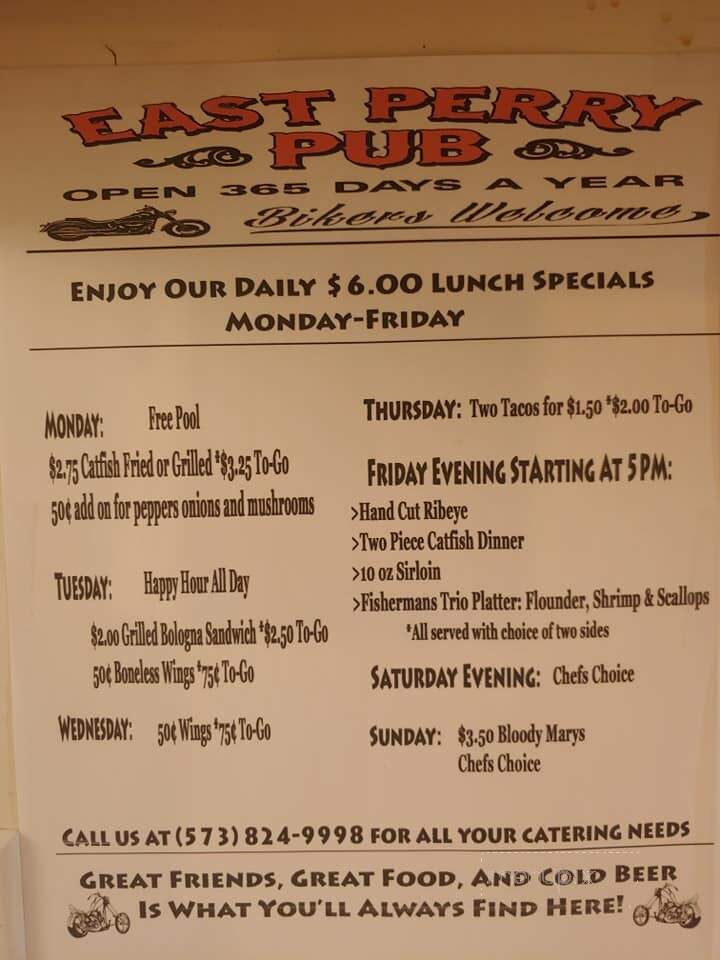 East Perry Pub - Frohna, MO menu_pic