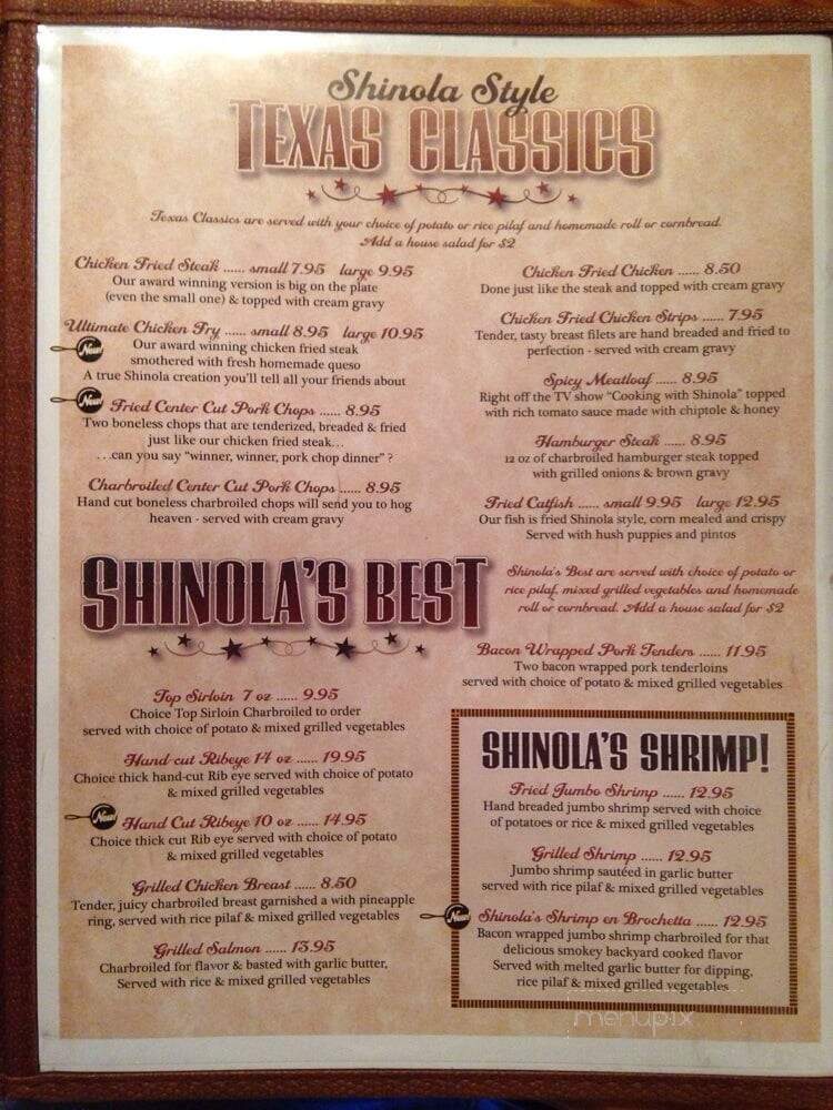 Shinola's Texas Cafe - Springtown, TX