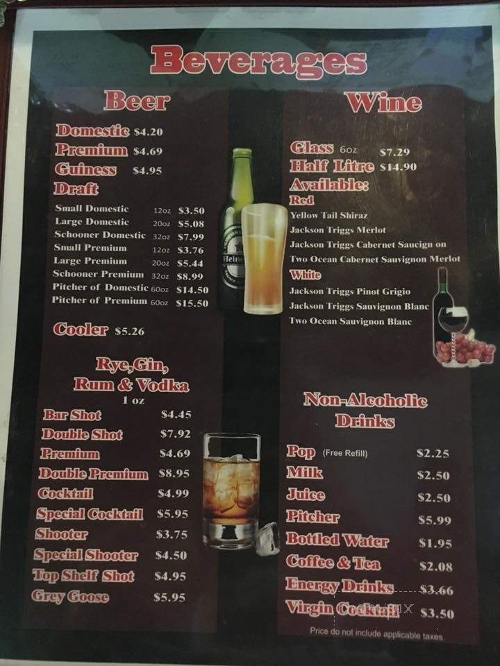 Wahoo Cafe - Trenton, ON menu_pic