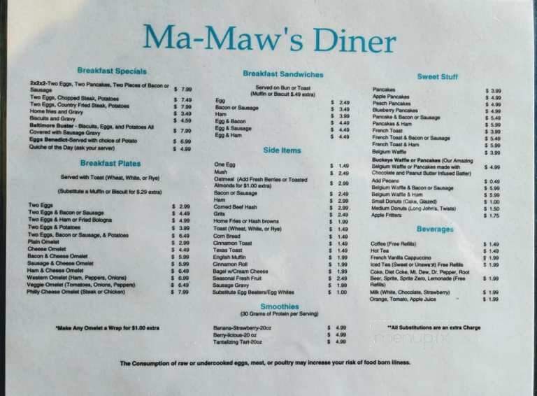 Ma-Maw's Diner - Baltimore, OH