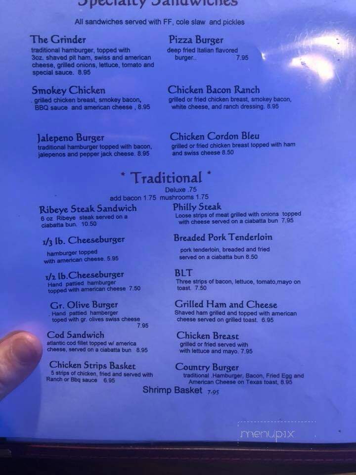 Sidetrack Inn - Apple River, IL menu_pic