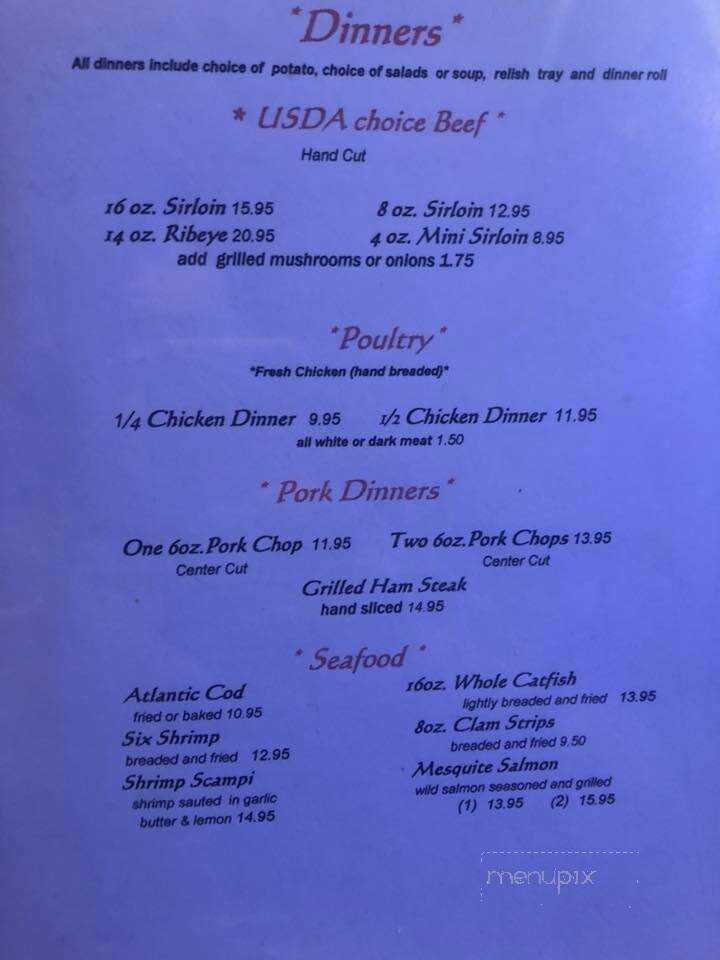 Sidetrack Inn - Apple River, IL menu_pic