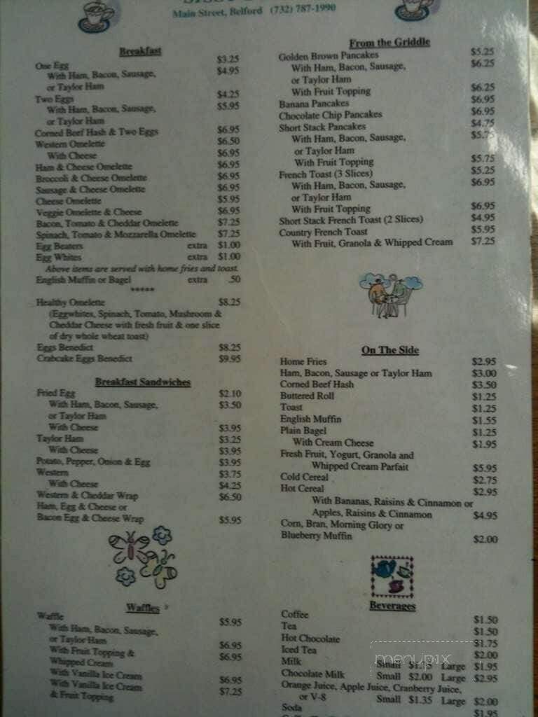 Sissy's Place - Belford, NJ menu_pic