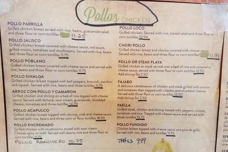 Los Campesinos Mexican Grill - Minooka, IL menu_pic