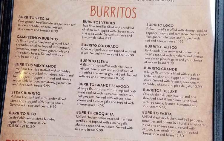 Los Campesinos Mexican Grill - Minooka, IL menu_pic
