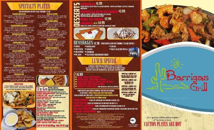 Barrigao Grill - Reform, AL menu_pic