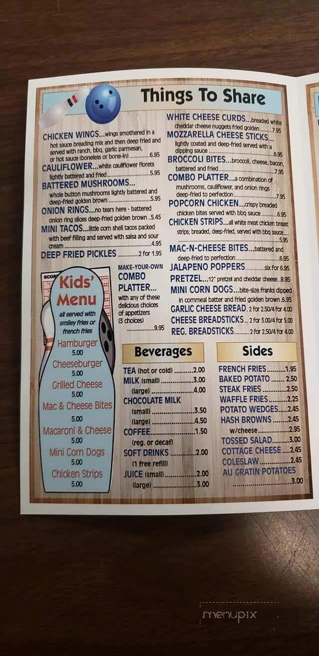 Travel Lanes & Supper Club - Le Roy, MN menu_pic