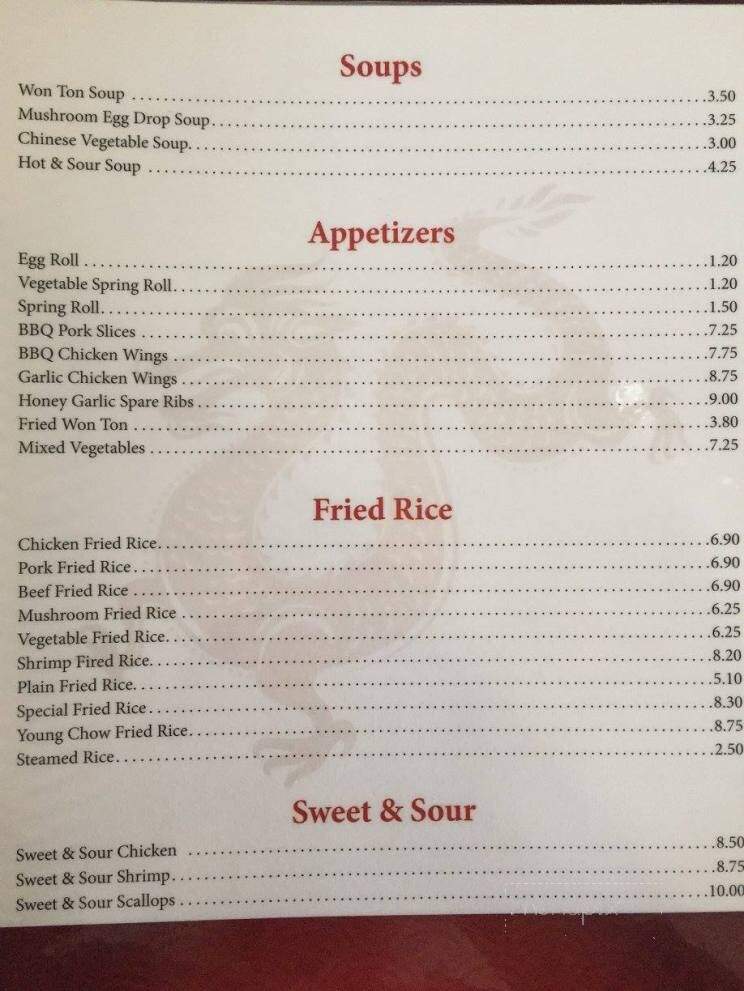 Fortune Star Chinese Restaurant - Cape Breton, NS menu_pic