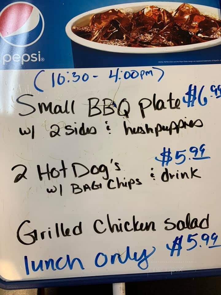 Pa Paw's Bar B Que Restaurant - North Wilkesboro, NC menu_pic
