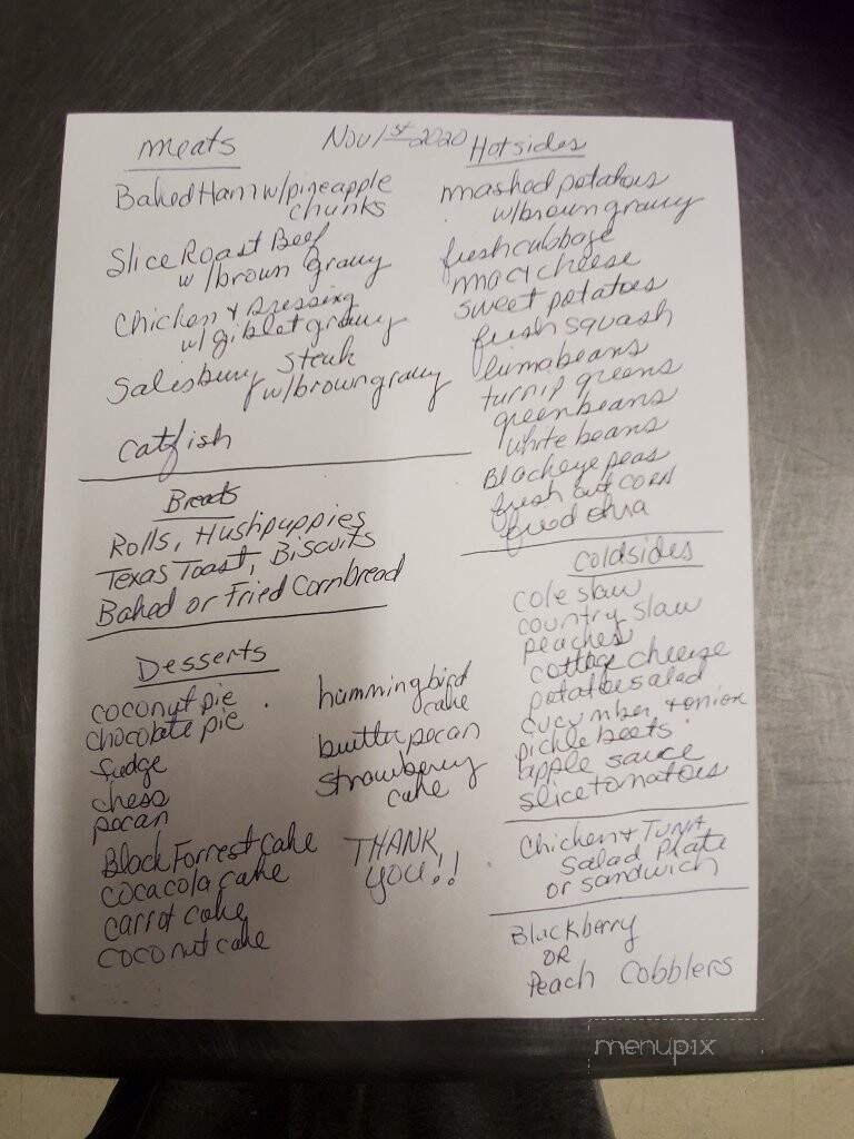 Country Junction Restaurant - Joelton, TN menu_pic